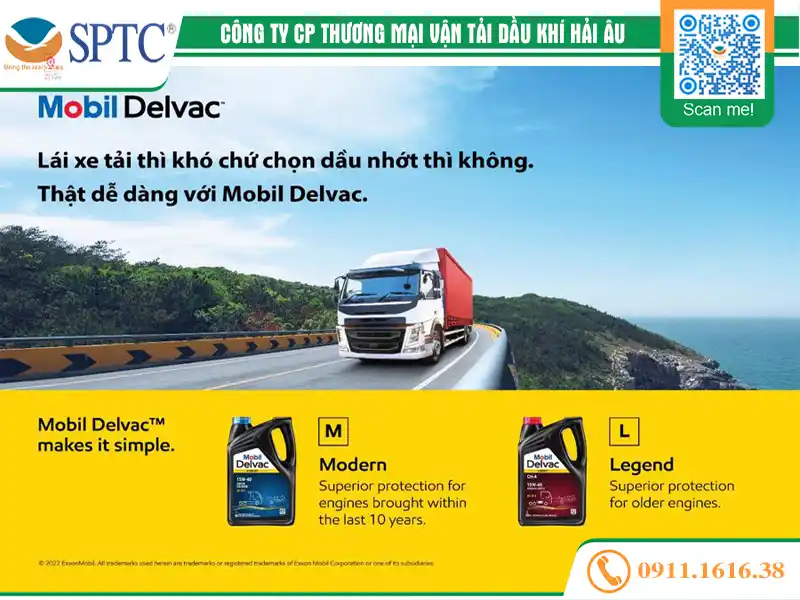 Dầu động cơ Mobil Delvac Modern 15w40 hoặc 20w50 Full Protection: Đỉnh cao bảo vệ động cơ diesel